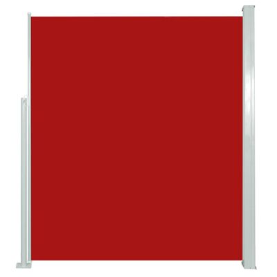 vidaXL izvelkama terases sānu markīze, 160x300 cm, sarkana