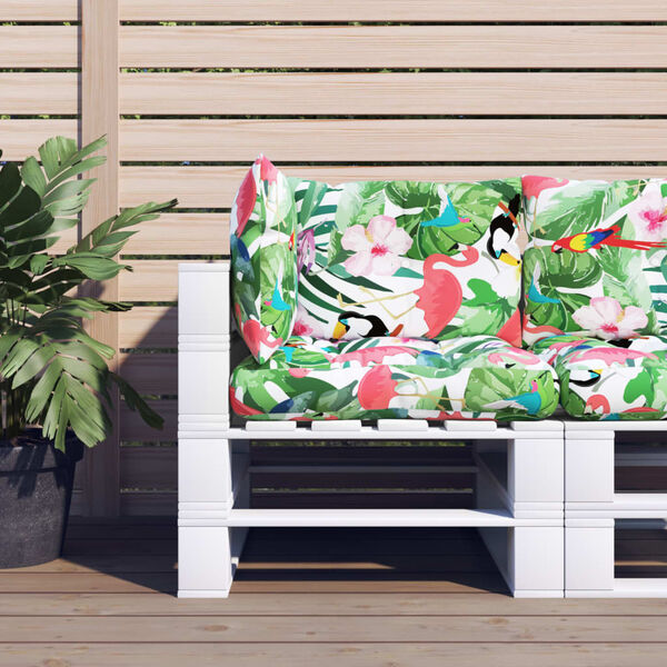 vidaXL pale&scaron;u dīvānu matrači, 3 gab., krāsains audums