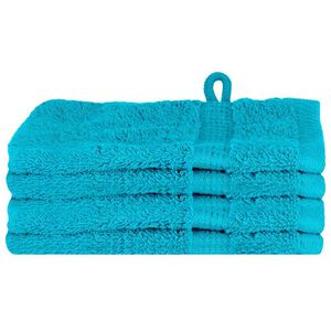 vidaXL Viesu dvielis SOLUND 4 gab. Tirkīza 15 x 21 cm 550 gsm