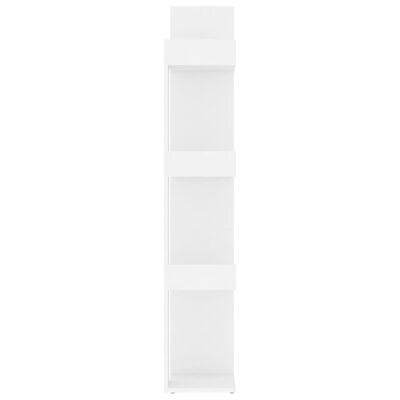 vidaXL grāmatu plaukts, balts, 86x25,5x140 cm, skaidu plāksne
