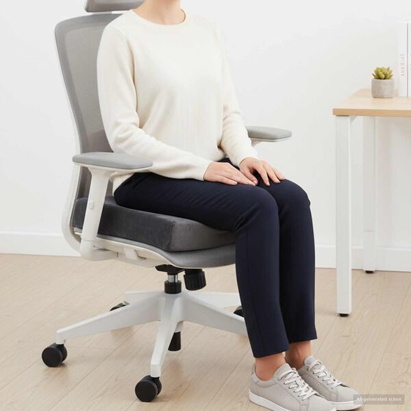 vidaXL Sēdvietas spilvens Pelēka 40 x 40 x 10 cm PU putas