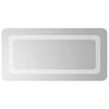vidaXL LED vannas spogulis Caurspīdīgs 60 x 30 cm rūdīts stikls