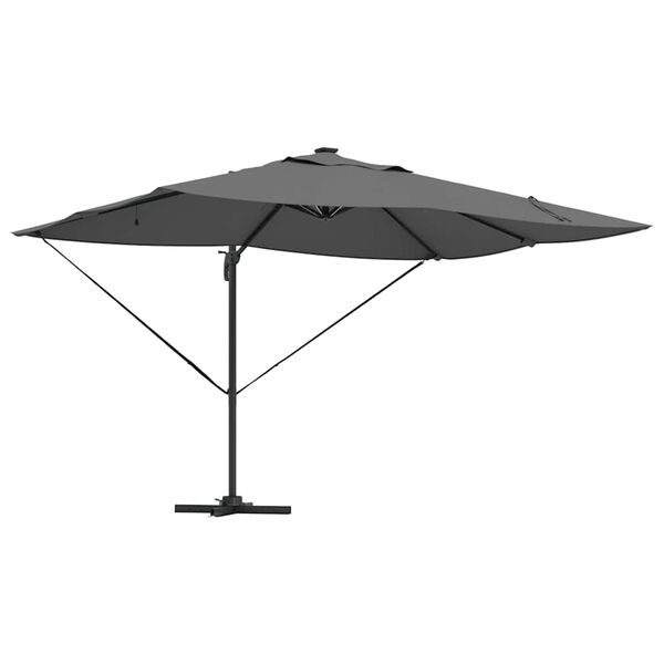 vidaXL Kāpelējošs Roma Parasol Antracīts un melns 352 x 251 x 265 cm