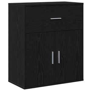 vidaXL Puse Melns ozolkoks 60 x 31 x 70 cm Inženierijas koks