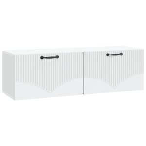 vidaXL Sienā piestiprināms TV skapis Balts 98 x 31 x 30 cm