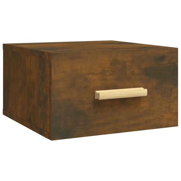 vidaXL sienas naktsskapītis, ozolkoka krāsa, 35x35x20 cm