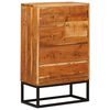vidaXL Atvilktņu skapis Dabiska 55 x 30 x 90 cm Cietā akācijas koks