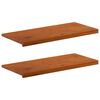 vidaXL Logu palodzes 2 gab. Brūna 90 x 40 x 2 cm Cietā ozola koks