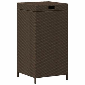 vidaXL Āra atkritumu tvertne Brūna 40 x 40 x 80 cm poliratāns