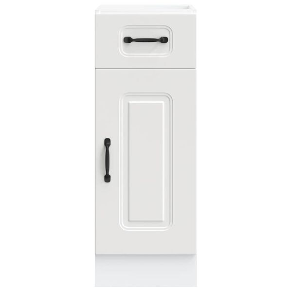 vidaXL virtuves apak&scaron;ējai skapītis, Kalmar, balts, inženierijas koks