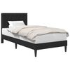 vidaXL Gultas rāmis ar galvas klāju Melns 90 x 200 cm Samts
