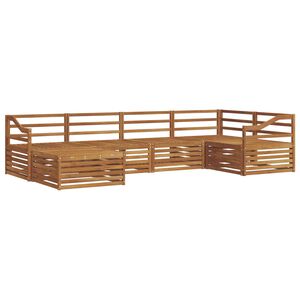 vidaXL Āra dīvānu komplekts 6 pcs Dabiska