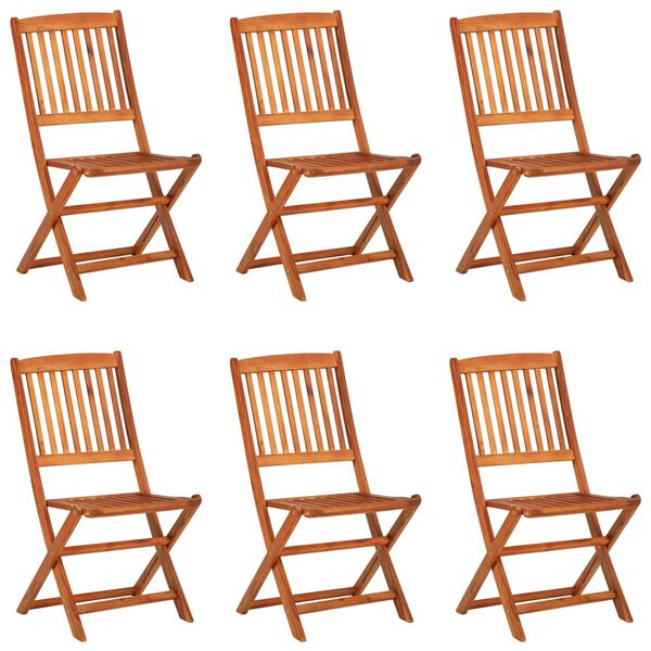 vidaXL 7-daļīgs dārza mēbeļu komplekts, 180x90x75cm akācijas masīvkoks