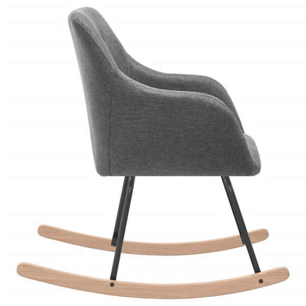 vidaXL &scaron;ūpuļkrēsls, gai&scaron;i pelēks audums