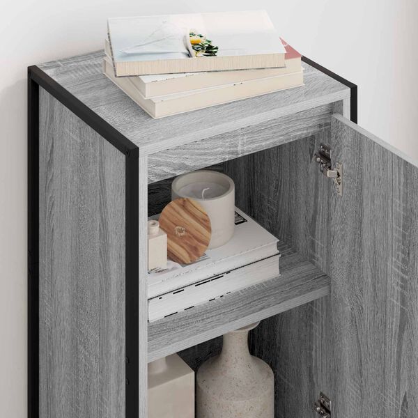 vidaXL Puse Pelēks Sonoma 43 x 36 x 75,5 cm Inženierijas koks