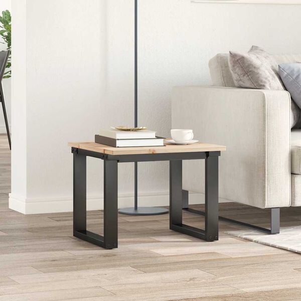 vidaXL galda virsma, 50x50x1,7 cm, kvadrāta, priedes masīvkoks