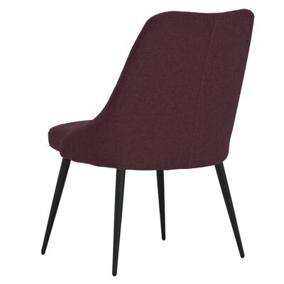 vidaXL virtuves krēsli, 2 gab., violets audums