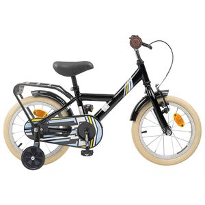 vidaXL Bērnu Velosipēds 12 Collas no 2-4 gadiem Melns