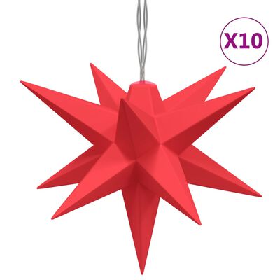 vidaXL Ziemassvētku lampiņa, 10 LED, sarkana, 10 cm