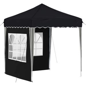 vidaXL Pop-up svinību teltis 195 x 195 x 245 cm Antracīta
