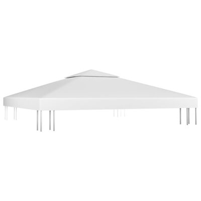 vidaXL nojumes jumta pārsegs, divdaļīgs, 310 g/m², 3x3 m, balts