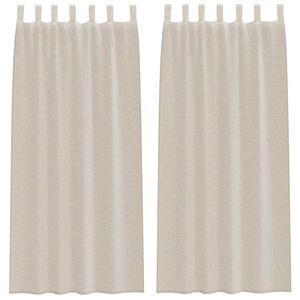 vidaXL Voile aizkaris 2 pcs Smil&scaron;u 225 x 140 cm Poliesters