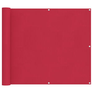 vidaXL Balkona ekrāns Burgundija 100 x 300 cm Oksforda audums