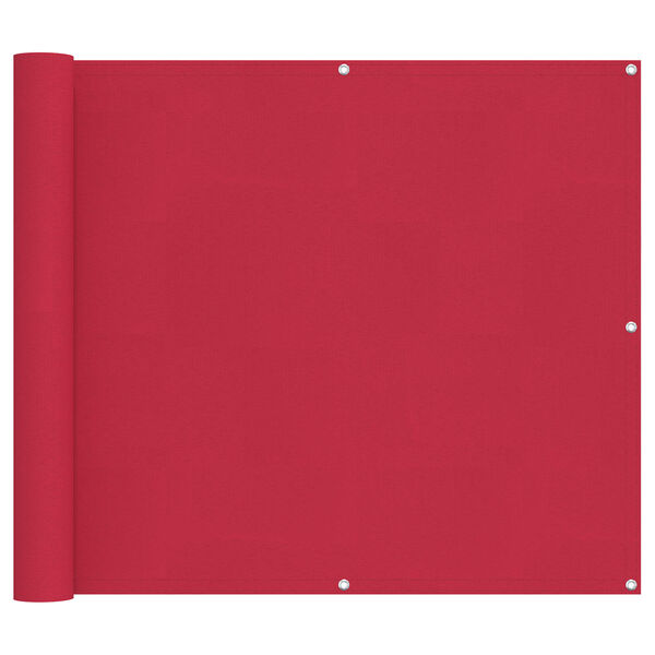 vidaXL Balkona ekrāns Burgundija 100 x 300 cm Oksforda audums