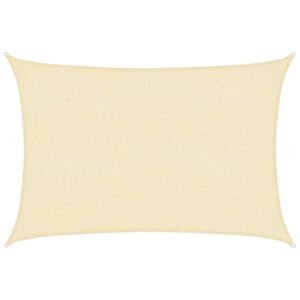 vidaXL saulessargs, 160 g/m&sup2;, krēmkrāsas, 2x3 m, HDPE
