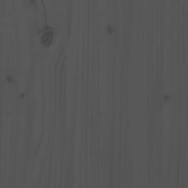 vidaXL gultas galvgalis, pelēks, 163,5x3x81 cm, priedes masīvkoks