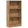 vidaXL grāmatu plaukts, koka krāsa, 60x24x109 cm, inženierijas koks