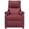 vidaXL masāžas krēsls, vīnsarkans audums
