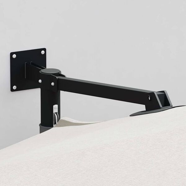 vidaXL Dārza parasols Bežs un melns 248 x 248 x 148 cm