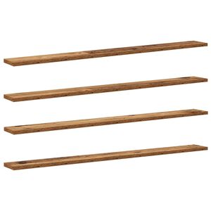 vidaXL Grāmatplaukta Paneļa 4 pcs Brūna 100 x 10 x 1,5 cm