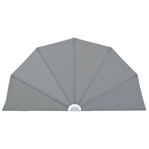 vidaXL saliekama terases sānu markīze, pelēka, 160 cm