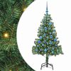 vidaXL Ziemassvētku eglīte Zaļa 150 cm PVC