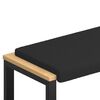 vidaXL Solspilvens &Scaron;erpa Audums Melns Dziļums 35 cm
