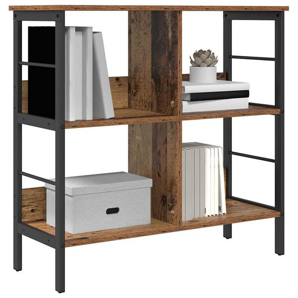 vidaXL Grāmatu plaukts Vecs koks 82 x 32 x 79 cm Inženierijas koks