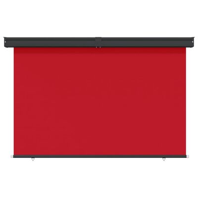 vidaXL balkona sānu markīze, sarkana, 165x250 cm