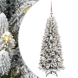 vidaXL Mākslīgā Ziemassvētku eglīte Balts 120 cm