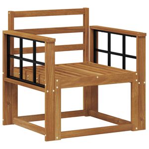 vidaXL Āra dīvāns Cietā akācijas koks Dabiska