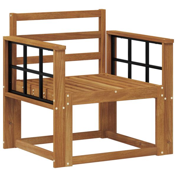 vidaXL Āra dīvāns Cietā akācijas koks Dabiska