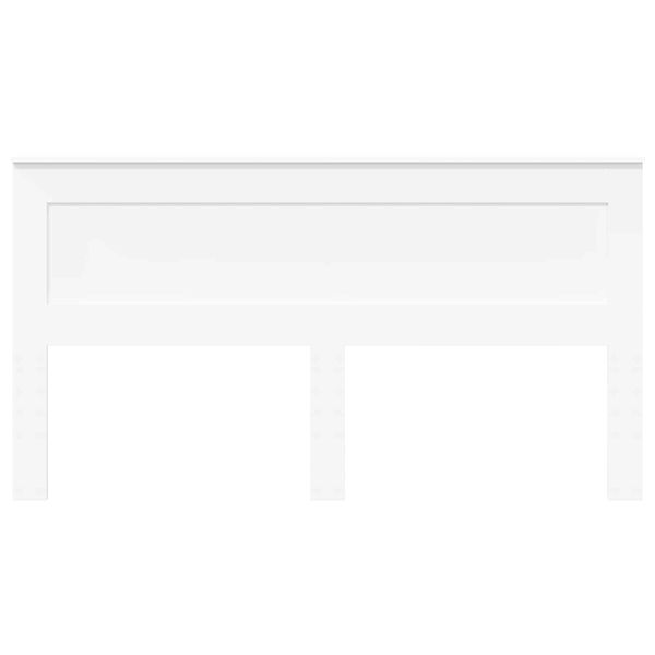 vidaXL Galvgalis ar galvas klāju Balts 180 cm Inženierijas koks