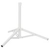 vidaXL Saulessargs statīvs Balts Tērauds for 25-32 mm Pole