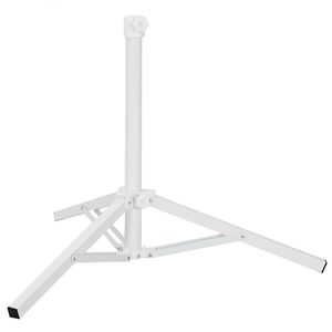 vidaXL Saulessargs statīvs Balts Tērauds for 25-32 mm Pole