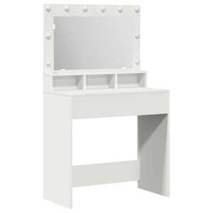 vidaXL Dressing galds Balts 78,5 x 41 x 135 cm Inženierijas koks