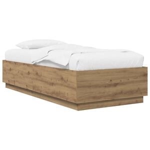 vidaXL Gultas rāmis Artisan ozols 80 x 200 cm Inženierijas koks
