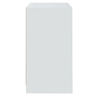vidaXL kumodes, 2 gab., baltas, 70x41x75 cm, skaidu plāksne