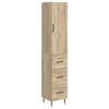 vidaXL Skapju komplekts 2 pcs Sonomas ozols 33 x 34,5 x 90 cm