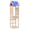 vidaXL Spēļu tornis Brūna 52.5 x 46.5 x 208 cm Ciets priedes koks